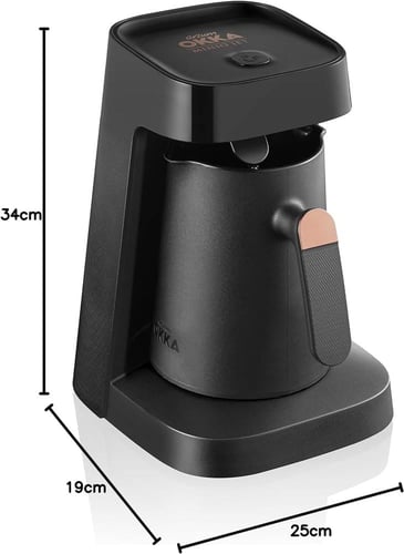 مكينة تحضير قهوة تركية أرزوم أوكا بسعة 5 اكواب تحض...