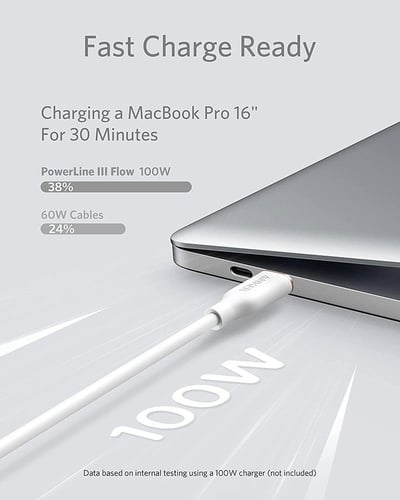 سلك انكر باور لاين فلو تايب سي الى تايب سي 1.8 م -...