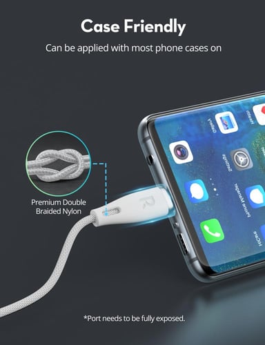 سلك راف باور نايلون بقوة 60 واط تايب سي الى تايب س...