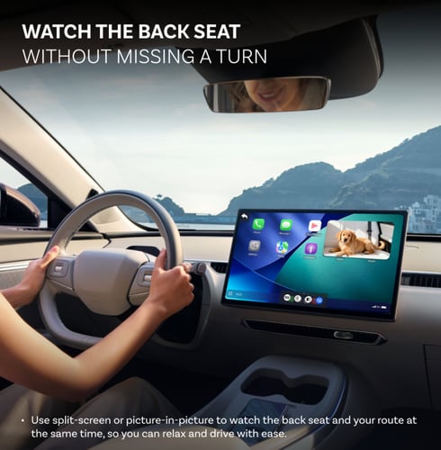 محول Carplay اوتوكاست لاسلكي وكاميرا مراقبة للمقعد...