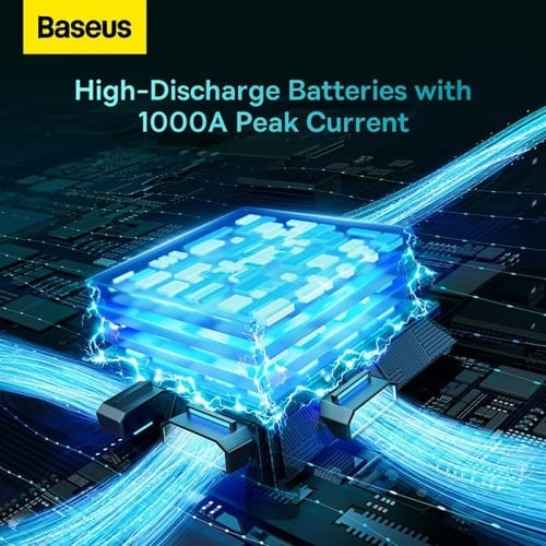 بطارية بيسوس بسعة 8000 ملي امبير 2 في 1 شحن السيار...