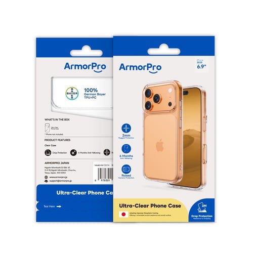 كفر حماية ايفون 17 برو ماكس ArmorPro - شفاف