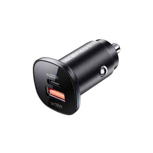 شاحن سيارة AceFast B1 قوة 38 واط منفذ تايب سي ويو...