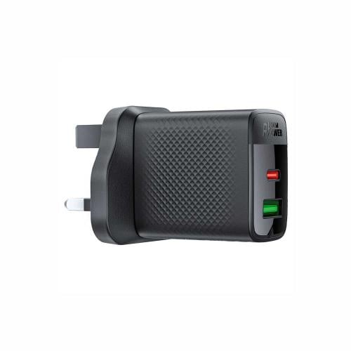 شاحن جداري AceFast بقوة 30 واط بمنفذ تايب سي ومنفذ...