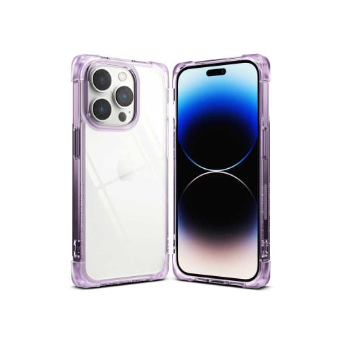 كفر رينكي فيوجن بمبر ايفون 14 بروماكس بنفسجي شفاف