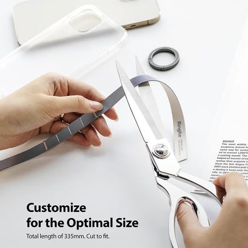 مشبك حزام رينكي مع خاتم للجوال لون وردي