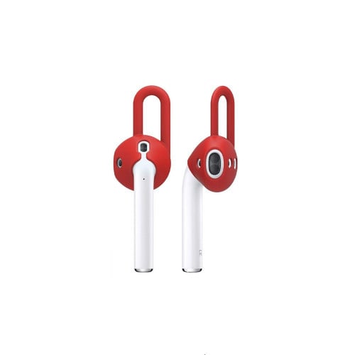 مثبت للاذن مور بلس لسماعة ابل البلوتوث - أحمر