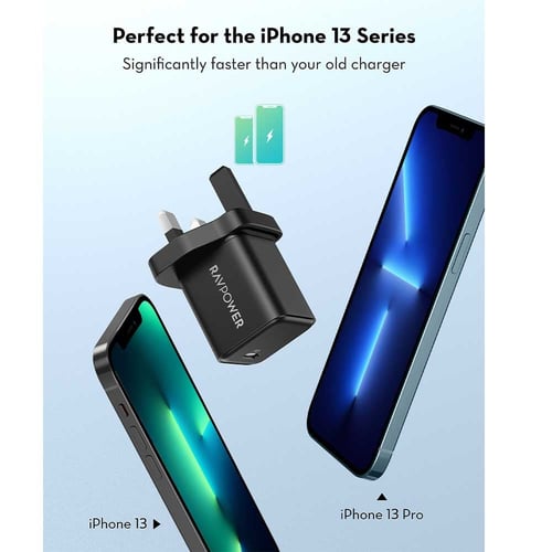 شاحن جداري راف باور بايونير 30 واط بتقنية بي دي -...