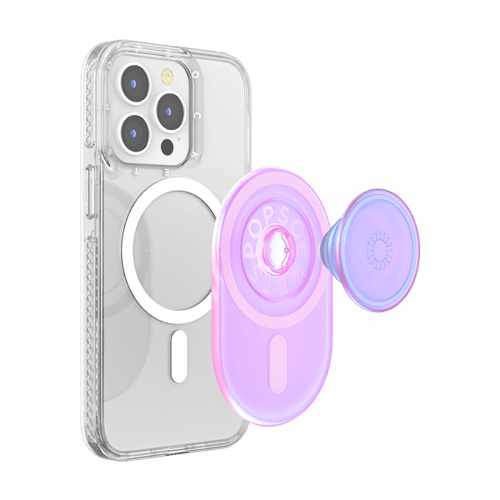 مسكة جوال ماج سيف بوب سوكيت جريب - وردي ساطع