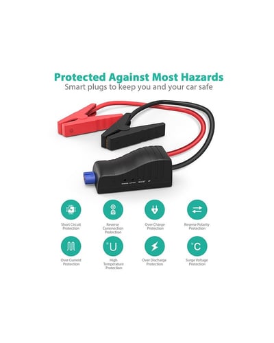 راف باور بطارية ومشغل سيارة بقوة 18000 ملي امبير -...