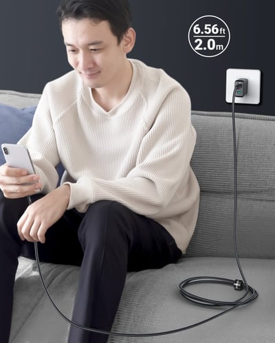 سلك AceFast تايب سي الى تايب سي بقوة 100 واط الومن...