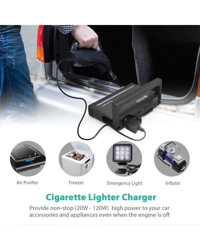 راف باور بطارية ومشغل سيارة بقوة 18000 ملي امبير -...