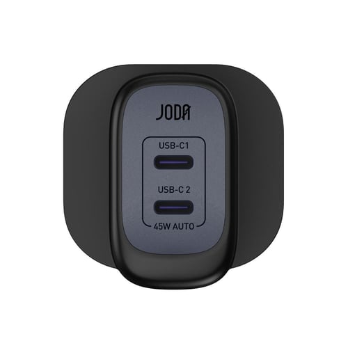 شاحن جداري JODA Mobi بقوة 45 واط بمنفذين تايب سي -...