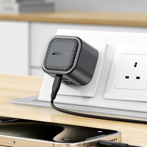 شاحن جداري AceFast بقوة 35 واط بمنفذ تايب سي و منف...