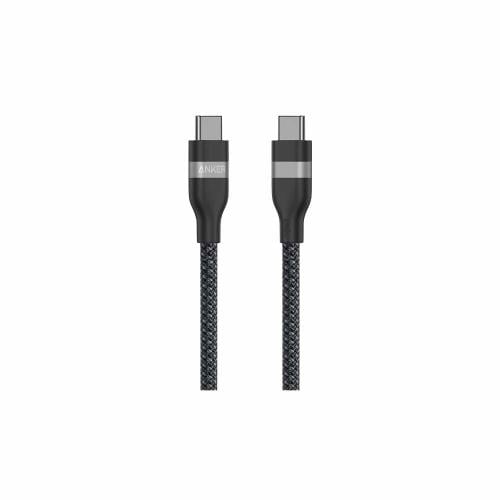 سلك انكر تايب سي الى تايب سي 240 واط 0.9 سم - اسود