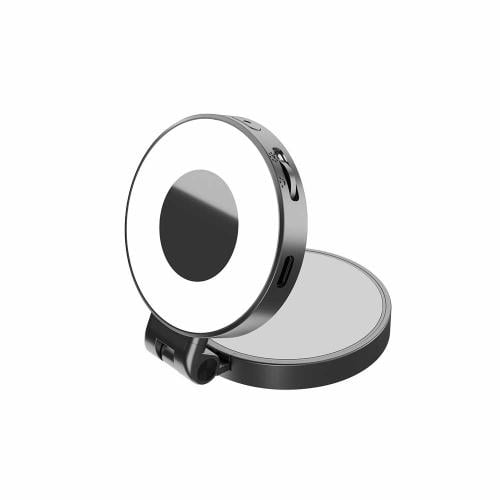 ستاند جوال دريب مع مرآة واضاءة متعددة الدرجات قابل...