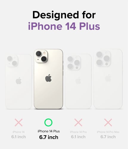 كفر رينكي فيوجن بمبر ايفون 14 بلس شفاف