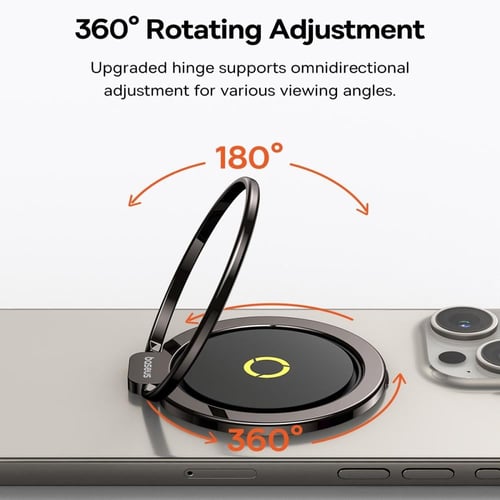 مسكة خاتم مغناطيسية مع ستاند بيسوس ماج برو - ذهبي