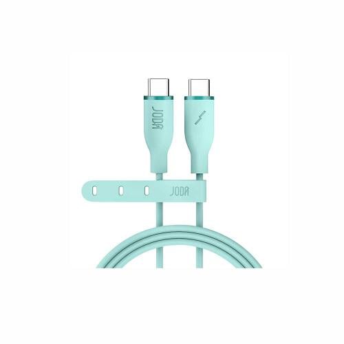 سلك JODA سيليكون 60 واط تايب سي الى تايب سي 1 متر...