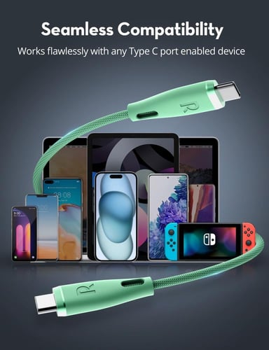 سلك راف باور تايب سي الى تايب سي نايلون بقوة 60 وا...