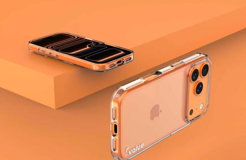 كفر حماية ايفون 17 برو فاليو - شفاف