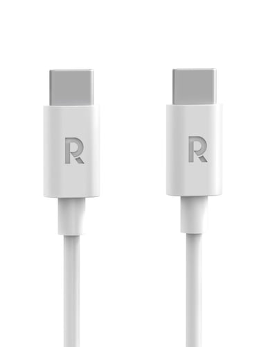 سلك راف باور تايب سي الى تايب سي 1 متر - ابيض