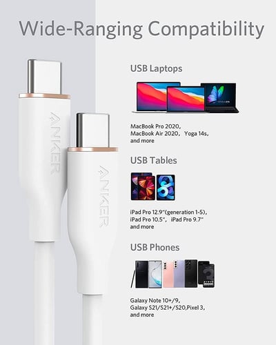 سلك انكر باور لاين فلو تايب سي الى تايب سي 1.8 م -...