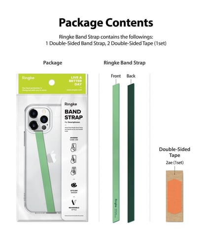 مسكة حزام رينكي للجوال اخضر