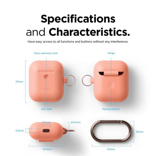 غلاف سماعة ابل مع ميدالية 2 و1 من ايلاجو - خوخي