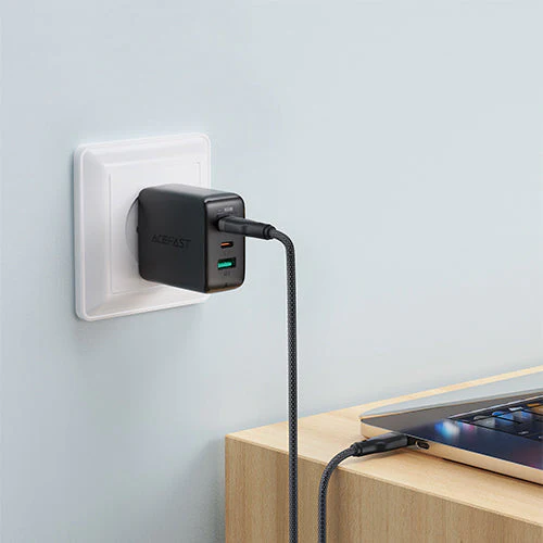 سلك AceFast C8-03 تايب سي الى تايب سي - اسود