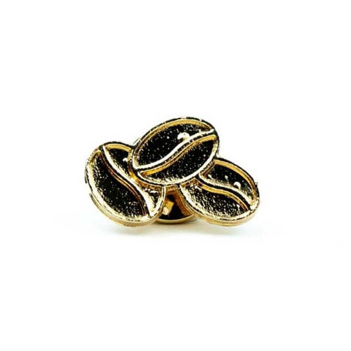 بروشات ادوات القهوة - بروش بن ذهبي