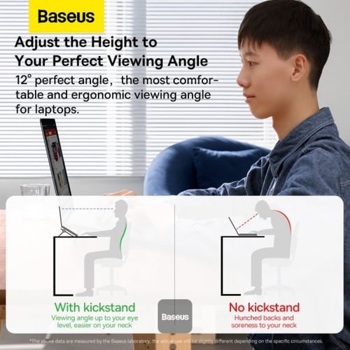 ستاند لابتوب بيسوس - فضي