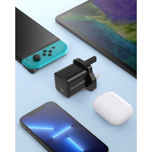 شاحن جداري راف باور بايونير 30 واط بتقنية بي دي -...