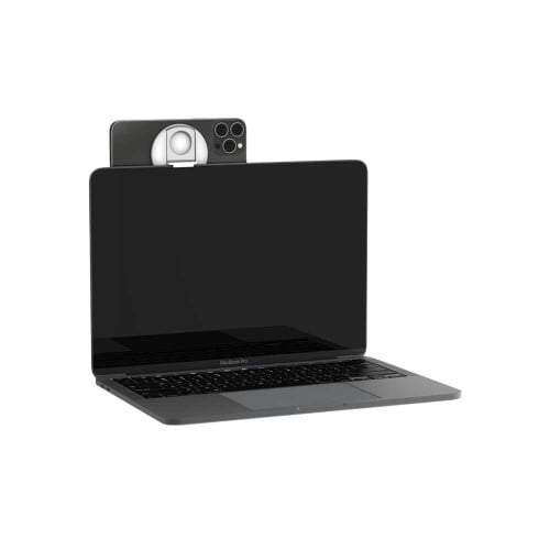 مسكة جوال ماج سيف بيلكن مع ستاند للماك بوك - ابيض