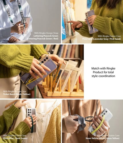 مسكة حزام رينكي للجوال اخضر