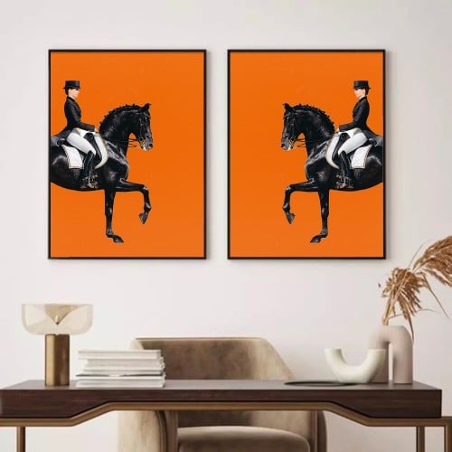 لوحة خيل CANVA140