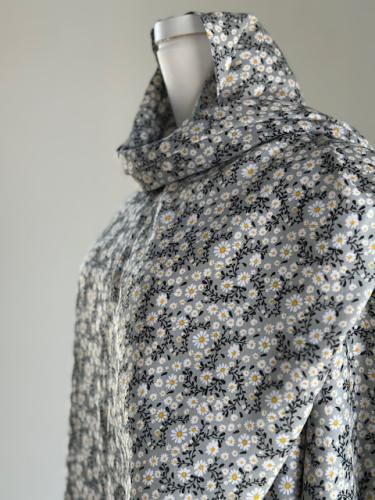 شرشف صلاة سحاب بطرحة متصلة رمادي فاتح