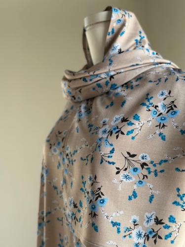 شرشف صلاة سحاب بطرحة متصلة