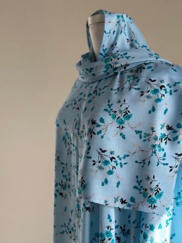 شرشف صلاة سحاب بطرحة متصلة