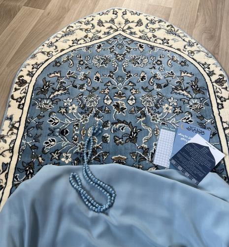 طقم صلاه فاخر سحاب سماوي