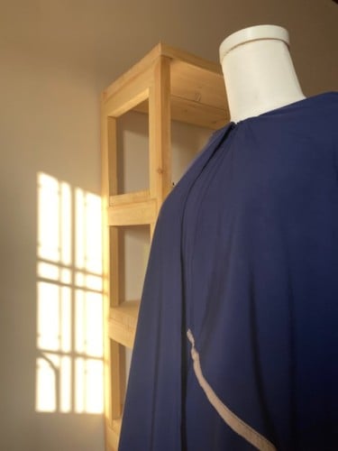 شرشف صلاة كحلي بطرحه متصله