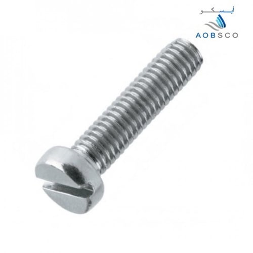 DIN84 , Machine Screw , Cheese Head , Slotted , Wh...