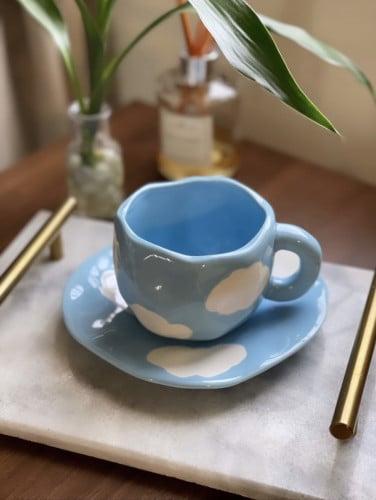 كوب الغيمة ازرق فاتح