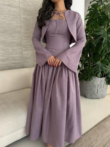 فستان بنفسجي لافندر