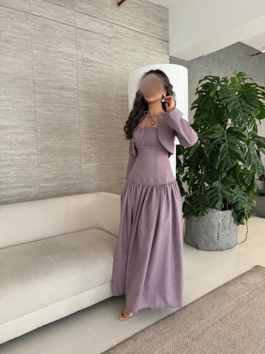 فستان بنفسجي لافندر