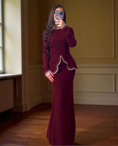 فستان "سيلينا" المخملي الملكي