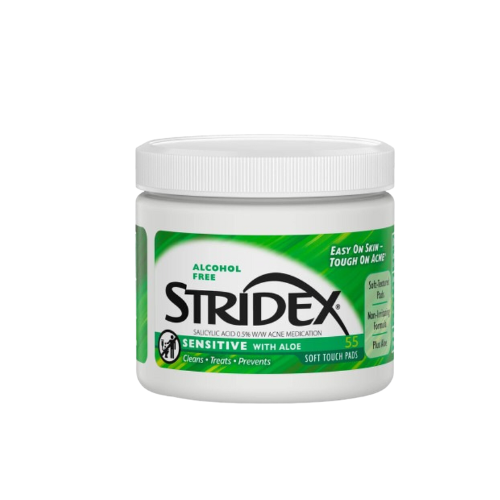 ستريديكس مسحات للبشرة الحساسة بالصبار لعلاج حب الش...