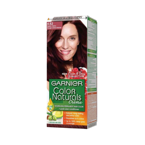 غارنييه صبغه شعر كولور ناتشرلز 4.62 احمر كرزي عميق