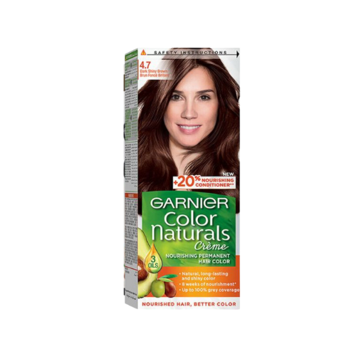 غارنييه صبغه شعر كولور ناتشرلز 3.7 بني غامق لامع