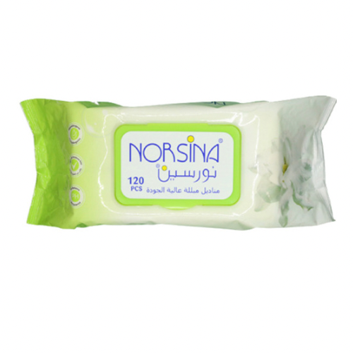 نورسينا مناديل مبللة فل 120 منديل